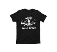 Shein Camiseta Gizmo Caca Mogwai Stripe de película de comedia de terror de los 80 (XXL, negra) Camisetas estampadas de algodón