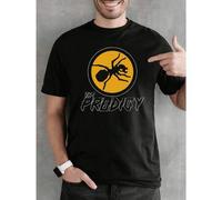 Shein Camiseta gráfica Ant de The Prodigy Band, primavera, algodón suave, corte holgado, hip-hop urbano, transpirable