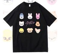 Shein Camiseta gráfica casual para hombres, de manga corta, cuello redondo, diseño casual, camiseta unisex del álbum Maxident de Kpop - Camiseta gráfica ofi