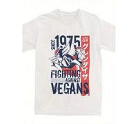 Shein Camiseta gráfica de anime para hombres, 100% algodón, camiseta gráfica de 1975 UFO Robot Grendizer Goldenorak Vegan - Diseño de anime retro con texto