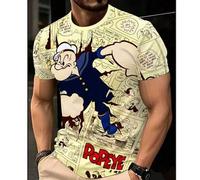 Shein Camiseta gráfica de hombre con estampado 3D de Boba Fett - Arte de cómic vintage, ajuste delgado transpirable casual, lavable a máquina, uso diario, d