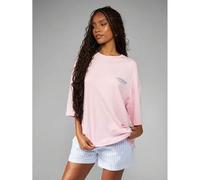 Shein Camiseta gráfica de verano extragrande con fruta fresca y limonada de California, ropa informal para el campus universitario, estilo de fin de semana,