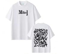 Shein Camiseta gráfica del rapero Milo J para hombres y mujeres, camiseta de manga corta de verano de moda, camiseta holgada casual de estilo Harajuku, ropa