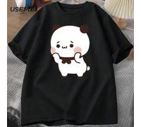Shein Camiseta Gráfica Divertida y Linda DuDu Bear Panda Sorprendente BuBu con Flor Buu Duu para Mujer Hombre Pareja Ropa
