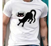 Shein Camiseta gráfica "It Is What It Is" para hombre, 220 g/m², algodón puro, manga corta, cuello redondo (1 unidad)