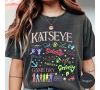 Shein Camiseta gráfica Katseye Kpop, Camiseta vintage Katseye The Beautiful Chaos Tour, Sudadera Katseye Gnarly, Camiseta Gabriela, Mercancía de fans Kpop E