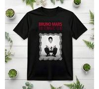 Shein Camiseta gráfica minimalista informal para hombre 2026, 1 pieza. Camiseta gráfica de Bruno Mars The Romantic Tour para mujer, tallas 2-10 años, S-XXXL