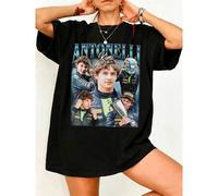 Shein Camiseta gráfica oversize unisex de KKimi AAntonelli, merchandising de fans del piloto de F1 Mercedes, camiseta de algodón vintage