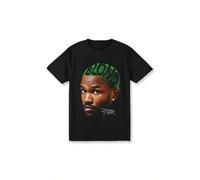 Shein Camiseta gráfica vintage de Frank Ocean, con portada de álbum, estilo retro exclusivo y rubio.