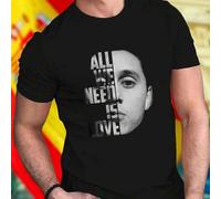 Shein Camiseta Hombre All We Need Is Love Moda Casual Juvenil Regalo Original Urbana Calidad Oferta Especial Ropa Moderna Exclusiva