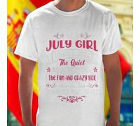 Shein Camiseta Hombre AS A JULY GIRL I HAVE 3 SIDES THE QUIET AND SWEET SIDE THE FUN AND CRAZY SIDE AND THE SIDE YOU NEVER WANT TO SEE Regalo Original Moda