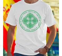 Shein Camiseta Hombre Cristiana Christ Above Me Christ Below Me Christ On My Right Christ On My Left Frases Bíblicas Algodón Casual Ropa Moderna Cómoda Exce