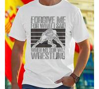 Shein Camiseta Hombre Divertida Forgive Me For What I Said When My Son Was Wrestling Regalo Original Ropa Casual Juvenil Oferta Especial Moda Masculina Idea