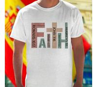 Shein Camiseta hombre FAITH ROMANS 10 17 EPHESIANS 2 8 JAMES 2 17 PSALM 37 5 PROVERBS 3 5 6 JOHN 3 16 MATTHEW 21 22 HEBREWS 11 1 inspiración cristiana regal