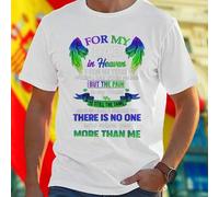 Shein Camiseta Hombre FOR MY DAD in Heaven HIDE MY TEARS Moda Casual Emotiva Regalo Especial Recuerdo para Papá Oferta Exclusiva