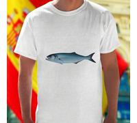 Shein Camiseta Hombre Frase Divertida BUY A MAN EAT FISH HE DAY TEACH FISH MAN TO A LIFETIME Algodón Moda Casual Regalo Original Oferta Especial Descuento