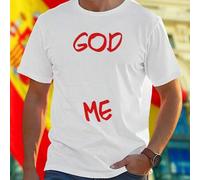 Shein Camiseta Hombre GOD DON T PLAY ABOUT ME Algodón Casual Moda Urbana Cómoda Ideal para Regalo Estilo Juvenil Oferta Exclusiva Imprescindible para Él