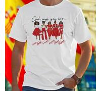 Shein Camiseta Hombre God Says You Are Unique Special Precious Strong Chosen Forgiven Moda Casual Inspiradora Regalo Original Oferta Exclusiva Comodidad Est