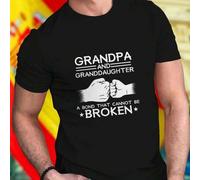 Shein Camiseta Hombre Grandpa and Granddaughter A Bond That Cannot Be Broken Ropa Casual Regalo Especial para Abuelo Nieta Moda Masculina Oferta Exclusiva I
