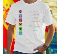 Shein Camiseta Hombre Growth Mindset I Can Learn From My Mistakes I Can Improve By Working Hard I Will Never Give Up Original Diseño Moda Casual Cómoda Rega