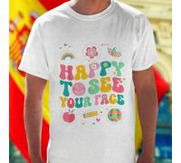 Shein Camiseta Hombre Happy To See Your Face You Are Loved It Is A Beautiful Day For Learning You Are Amazing Be Kind To Your Mind You Are Enough Destaca En