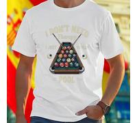 Shein Camiseta Hombre I DON T NEED Therapy I JUST NEED TO PLAY POOL Divertida Moderna Regalo Jugador Billar Ropa Casual Oferta Exclusiva Entrega Rápida Esti