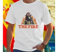 Shein Camiseta Hombre I RUN TOWARD THE FIRE I M NOT NORMAL Moda Casual Algodón Cómoda Estilo Moderno Regalo Original Oferta Exclusiva Promoción Limited Nuev