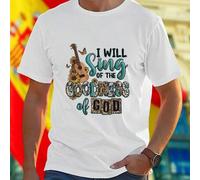 Shein Camiseta Hombre I Will Sing Of The Goodness Of God Diseño Exclusivo Moda Casual Inspirador Confort Calidad Estilo Moderno Oferta Limitada Regalo Ideal