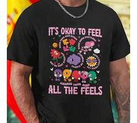 Shein Camiseta Hombre IT S OKAY TO FEEL ALL THE FEELS KEEP YOUR OWN SPACE MAKE MISTAKES ALWAYS BE KIND CHANGE YOUR MIND NOT BE OKAY SOMETIMES SUNSHINE IS GO