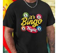 Shein Camiseta Hombre Its Bingo Night Estilo Moderno 1 2 6 5 Moda Casual Confortable Ideal Juego Oferta Exclusiva Promoción Especial Calidad Premium