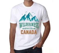 Shein Camiseta Hombre La Nature Sauvage L'Aventure Calle Le Canada - Wilderness, Adventure Is Calling Canada - Camiseta gráfica eco-responsable Regalo vinta