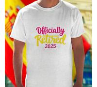 Shein Camiseta hombre Let the journey begin I am off the clock Officially Retired 2025 Everyday is a weekend divertida cómoda regalo jubilación ropa casual