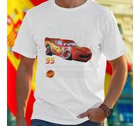 Shein Camiseta Hombre Lightning McQueen 95 The Rookie Chester Whipplefilter Rust eze Moda Juvenil Casual Oferta Exclusiva Promoción Regalo Original Descuent