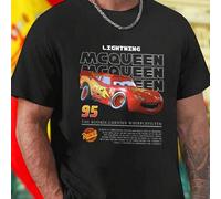 Shein Camiseta Hombre Lightning McQueen 95 The Rookie Chester Whipplefilter Rust eze Moda Juvenil Casual Oferta Exclusiva Promoción Regalo Original Descuent