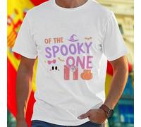 Shein Camiseta Hombre MAMA OF THE SPOOKY ONE Divertida Original Moda Casual Halloween Idea Creativa Sorprende Amigos Estilo Exclusivo Calidad Ideal Regalo F
