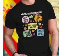 Shein Camiseta Hombre Mental Health Reminders You Are Doing Great Rest When You Need To These Feelings Will Pass It Is Okay To Have Bad Days There Is Nothin