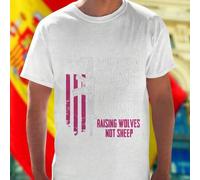 Shein Camiseta Hombre Messy Buns And Loaded Guns Raising Wolves Not Sheep Moda Urbana Casual Estilo Vintage Regalo Original Oferta Exclusiva