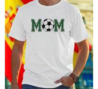 Shein Camiseta Hombre MOM Soccer Ball Moda Deportiva Fútbol Casual Regalo Especial Transpirable Cómoda Oferta Exclusiva Fanáticos
