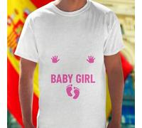 Shein Camiseta Hombre MY FIRST FATHER S DAY WITH MY BABY GIRL Regalo Especial Día del Padre Papá e Hija Algodón Suave Ropa Casual Moda Familiar Oferta Exclu