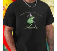 Shein Camiseta hombre Off to commit tom foolery divertida moda casual algodón regalo original juvenil verano oferta exclusiva