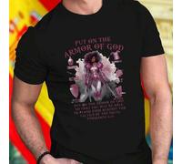 Shein Camiseta Hombre PUT ON THE ARMOR OF GOD HELMET OF SALVATION BREASTPLATE OF RIGHTEOUSNESS SWORD OF THE SPIRIT BELT OF TRUTH SHIELD OF FAITH SHOES OF PE