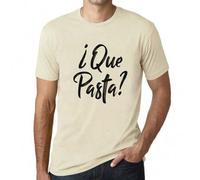 Shein Camiseta Hombre Que Les Pâtes - Que Pasta - Camiseta Gráfica Eco-Responsable Vintage Regalo Novedad