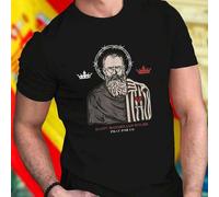 Shein Camiseta Hombre SAINT MAXIMILIAN KOLBE PRAY FOR US Moda Religiosa Casual Estilo Urbano Confort Diario Regalo Original Oferta Especial Exclusiva