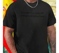 Shein Camiseta Hombre The Quick Brown Fox Jumps Over The Lazy Dog Algodón Cómoda Casual Moda Juvenil Regalo Original Para Él Oferta Especial Exclusiva