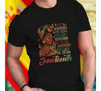 Shein Camiseta Hombre They Whispered To Her You Cant Withstand The Storm She Whispered Back I Am The Storm Juneteenth Moda Casual Algodon Ropa Urbana Verano