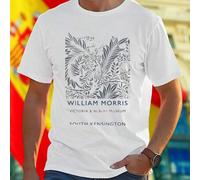 Shein Camiseta Hombre William Morris Victoria and Albert Museum South Kensington Moda Casual Estilo Moderno Regalo Original Elegante Oferta Exclusiva Confor