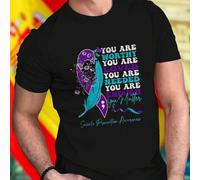 Shein Camiseta Hombre Worthy Loved Needed Enough Moda Casual Algodón Confortable Inspirador Diario Regalo Oferta Especial Estilo Juvenil Promoción Exclusiv
