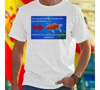 Shein Camiseta hombre You may be thinking oh jeebz this guy is drowning FEAR NOT he uses his gills to breathe underwater cómoda fresca transpirable verano m