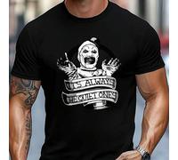 Shein Camiseta "It's Always The Quiet Ones" (Hombre), Camiseta de cuello redondo para hombre, 220 g/m², para verano, confeccionada en puro algodón, manga co