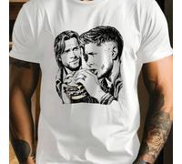 Shein Camiseta Jensen Ackles Dean Winchester, cuello redondo para hombre, 220 g/m², algodón puro de verano, manga corta (1 unidad)